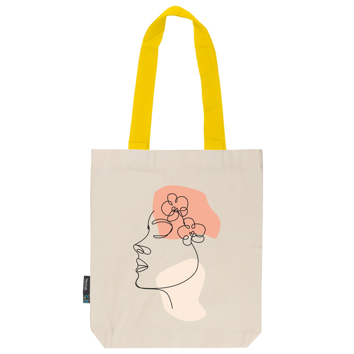 Twill Bag aus Bio- Baumwolle | Gedankenblüte Koralle