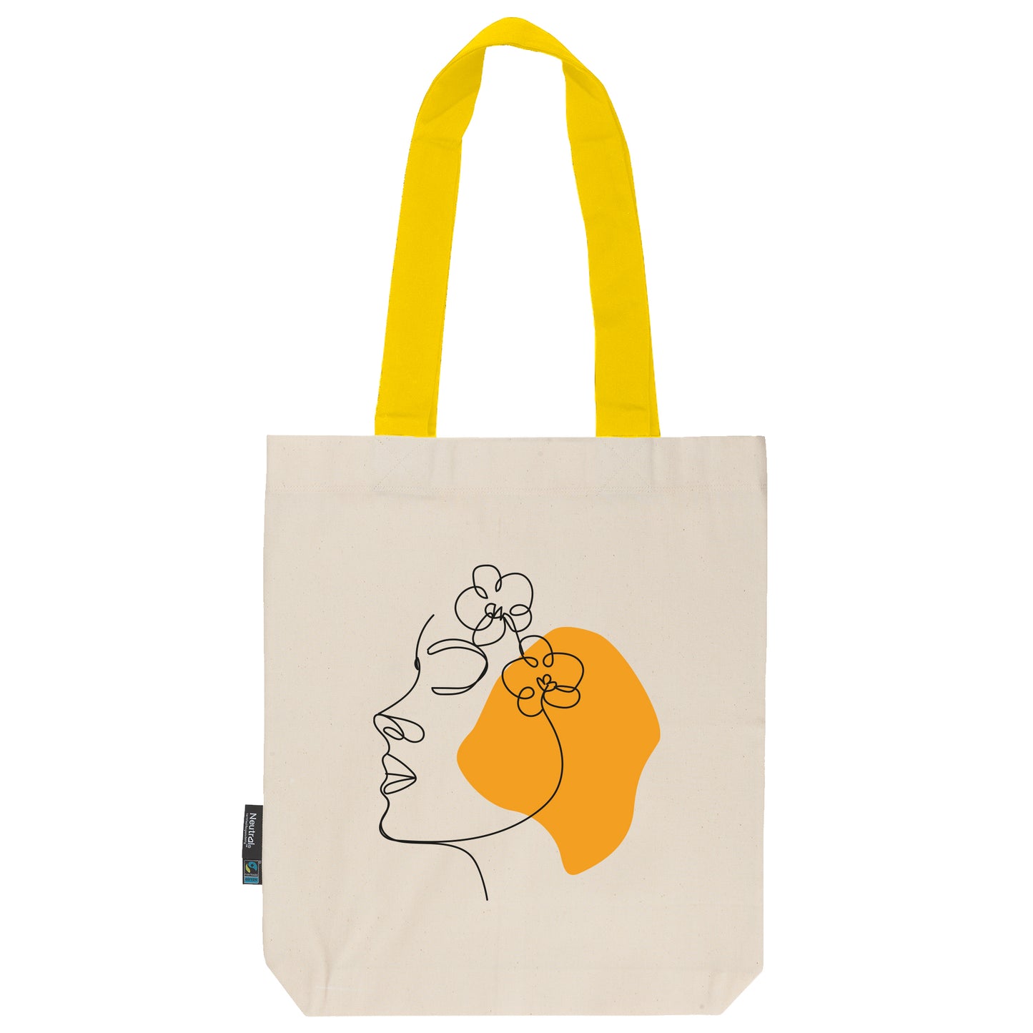 Twill Bag aus Bio- Baumwolle | Gedankenblüte Sonnengelb