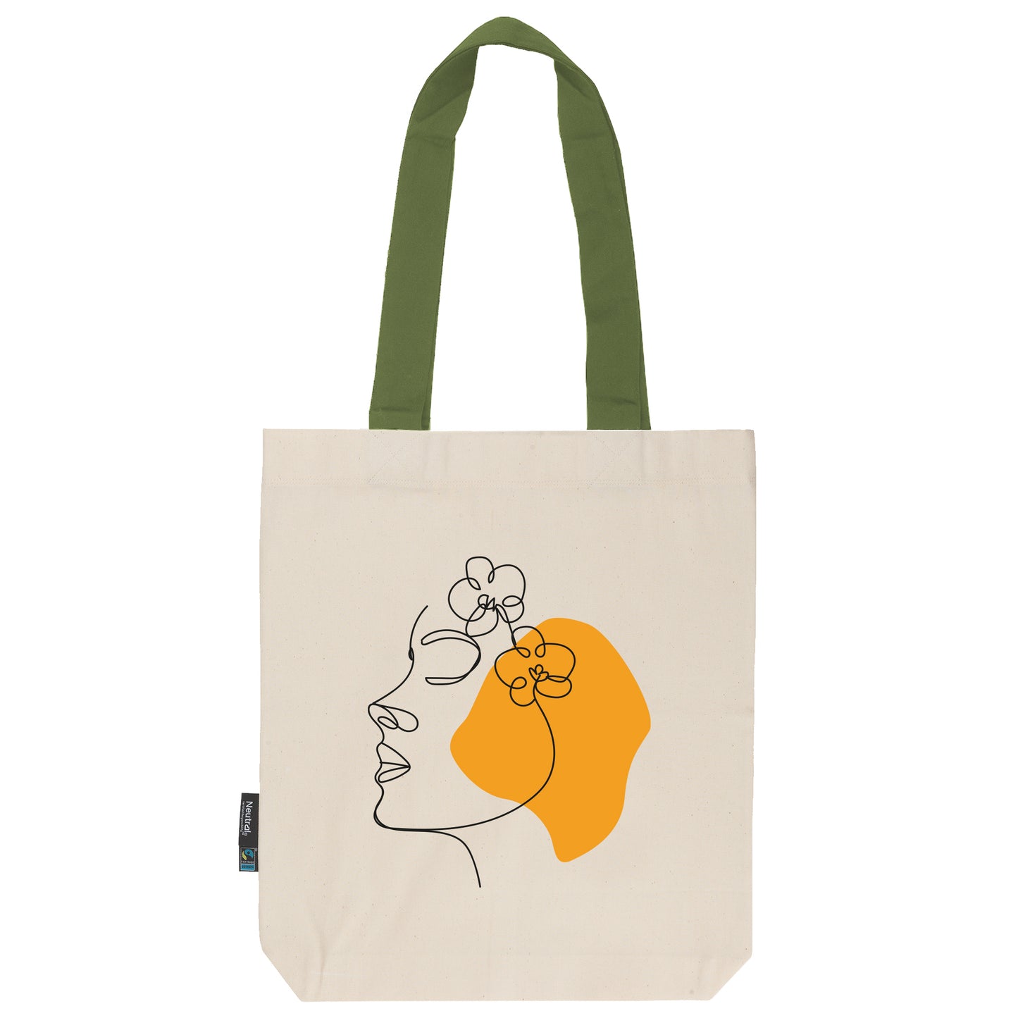 Twill Bag aus Bio- Baumwolle | Gedankenblüte Sonnengelb