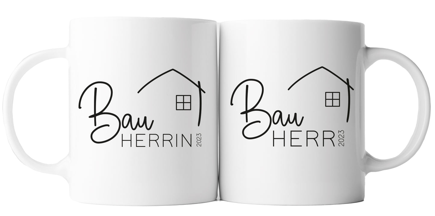 Keramik Tassen-Set mit Jahreszahl | Bauherr + Bauherrin 3