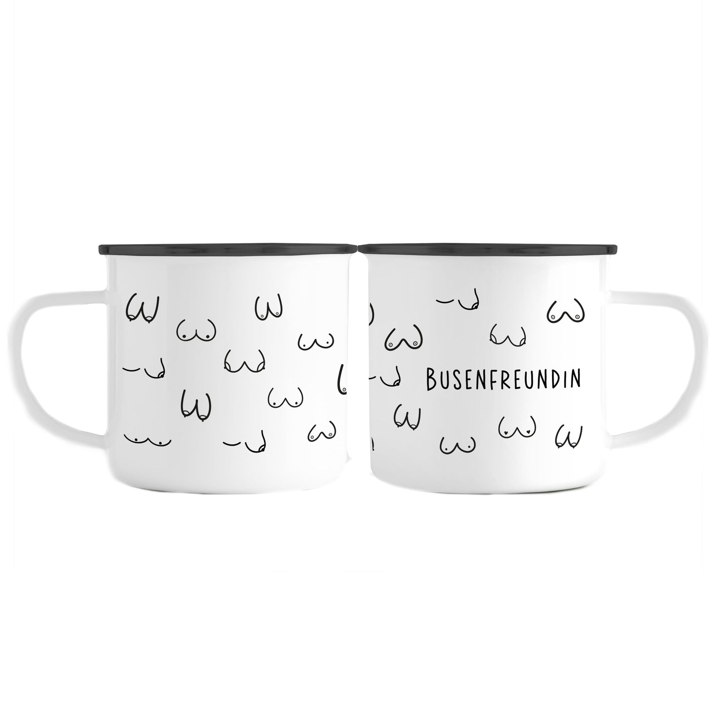 Emaille Tasse | Busenfreundin 1.0