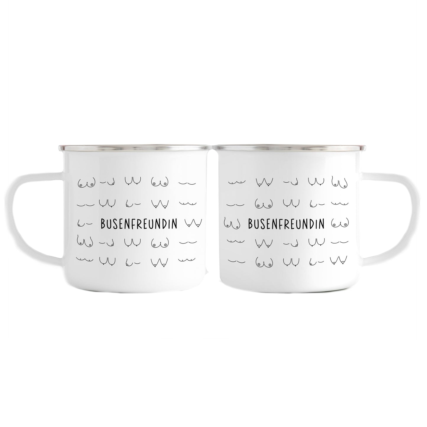 Emaille Tasse | Busenfreundin 2.0