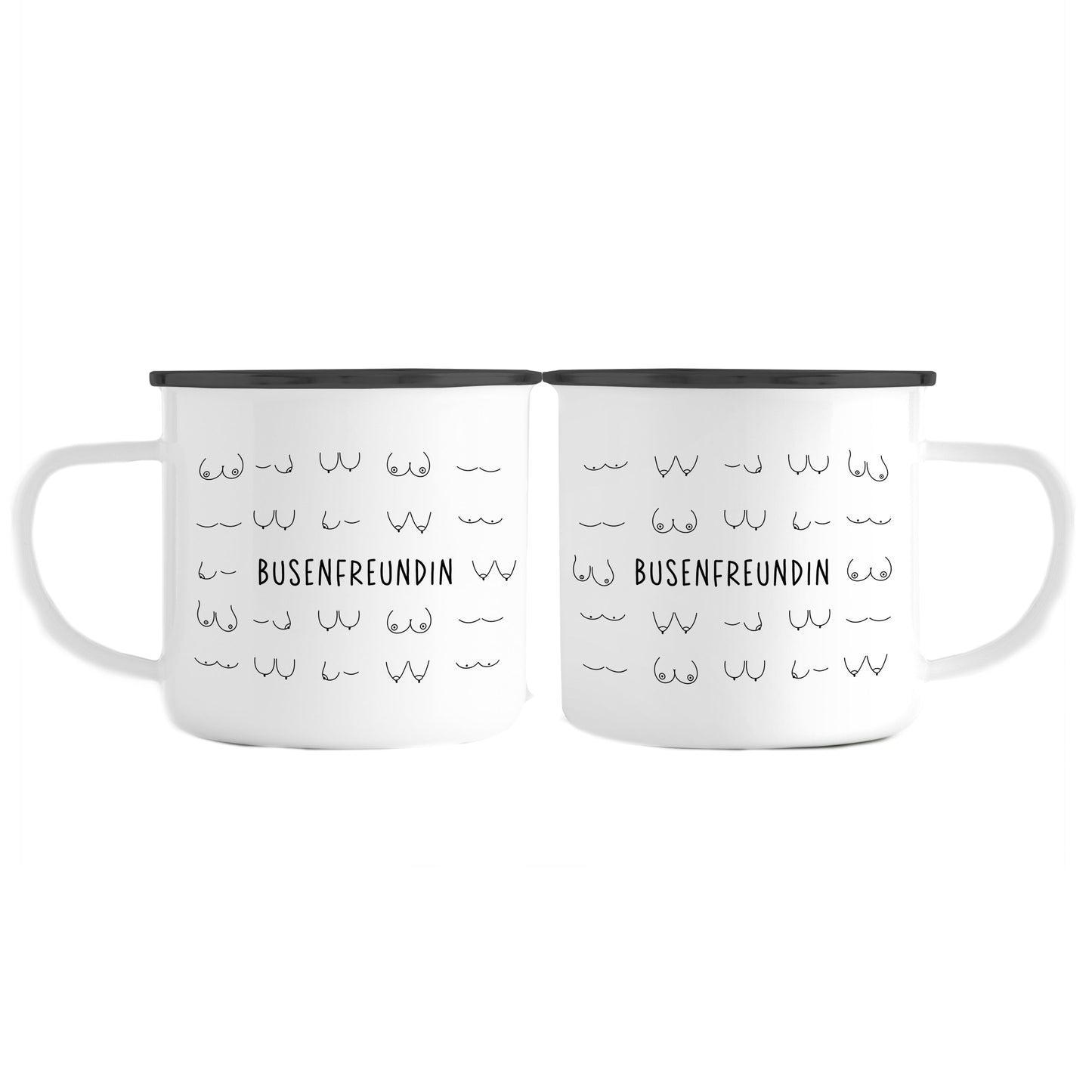 Emaille Tasse | Busenfreundin 2.0