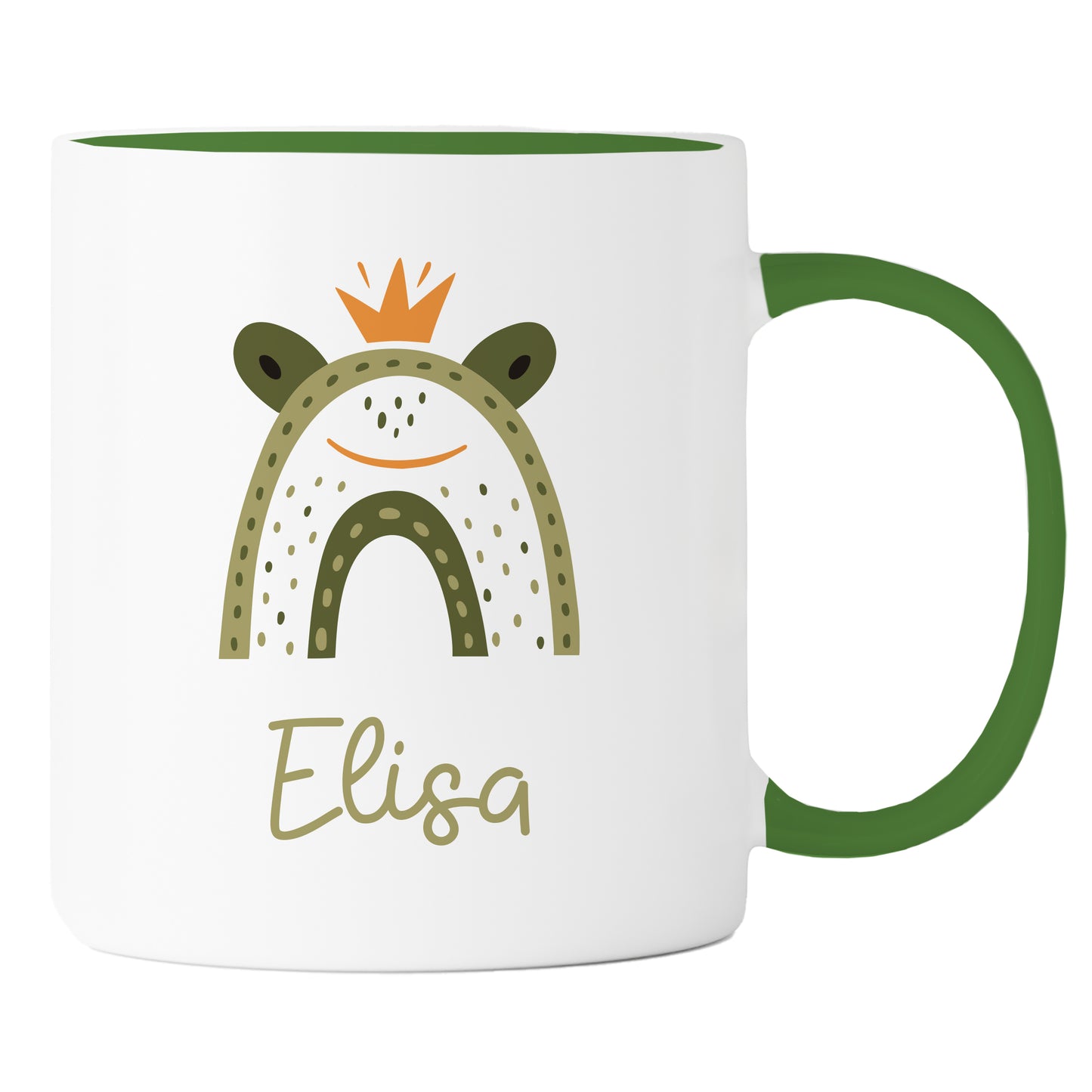 Keramik Tasse mit Name | Frosch König
