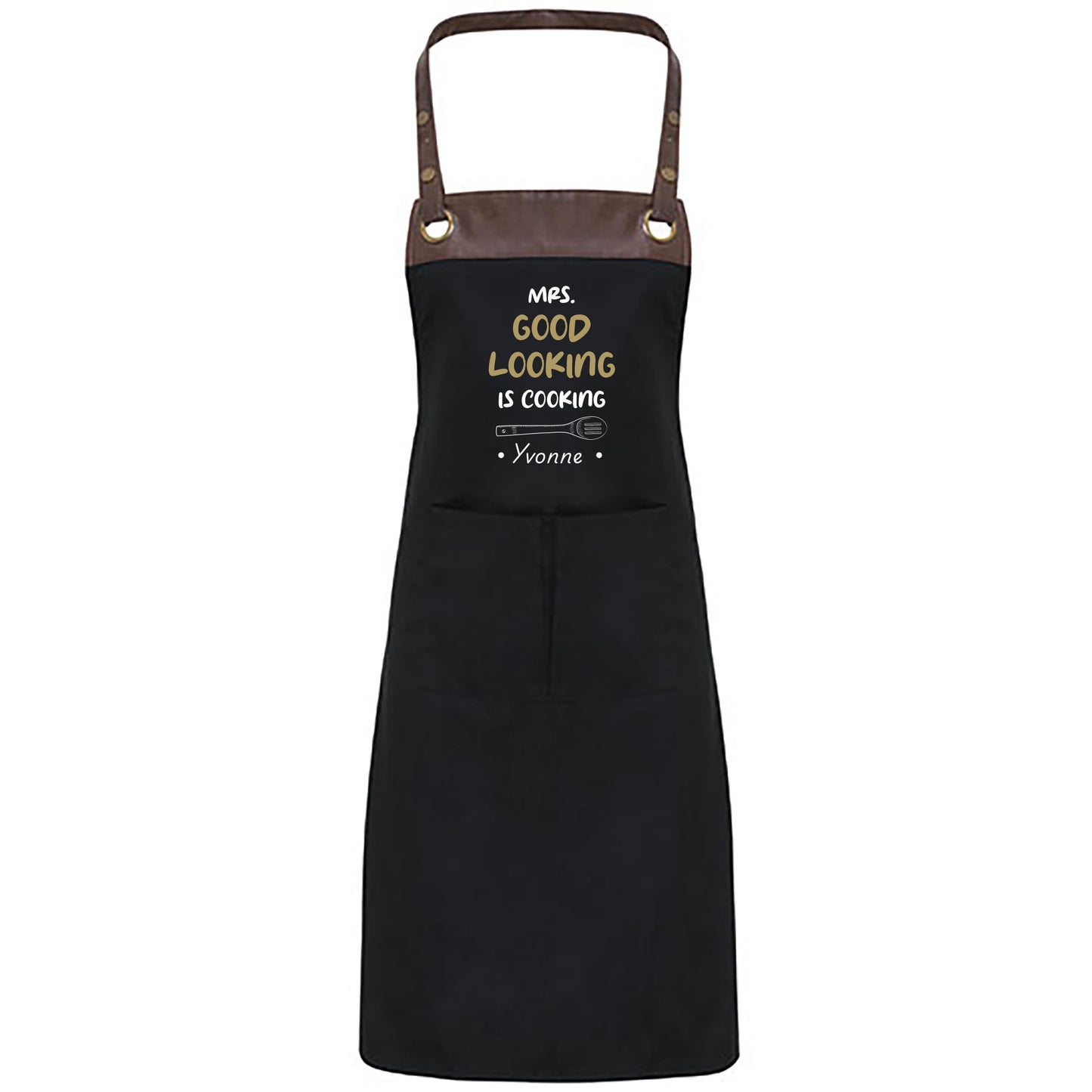 Kochschürze mit Name | Mrs. Good Looking is Cooking