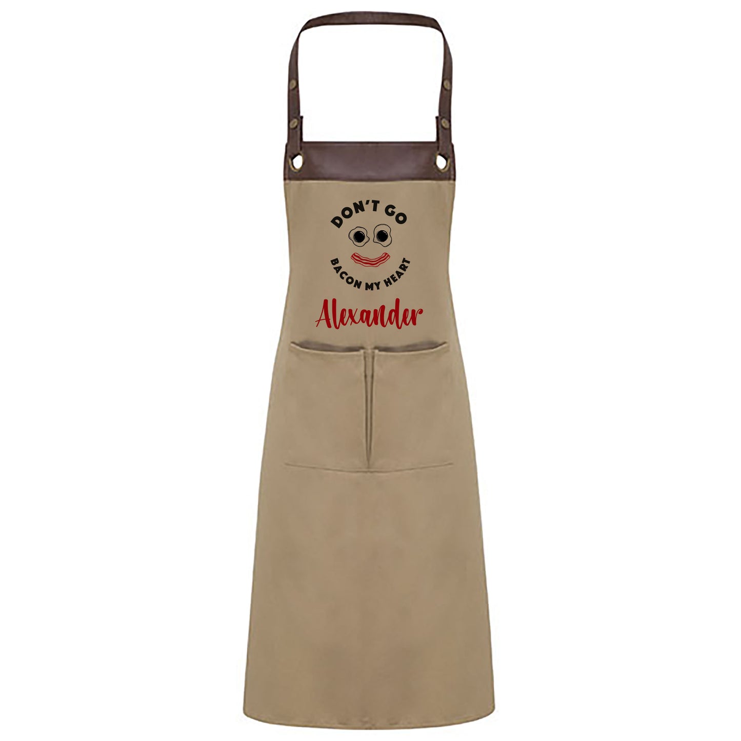 Kochschürze mit Name | Don't go bacon my heart