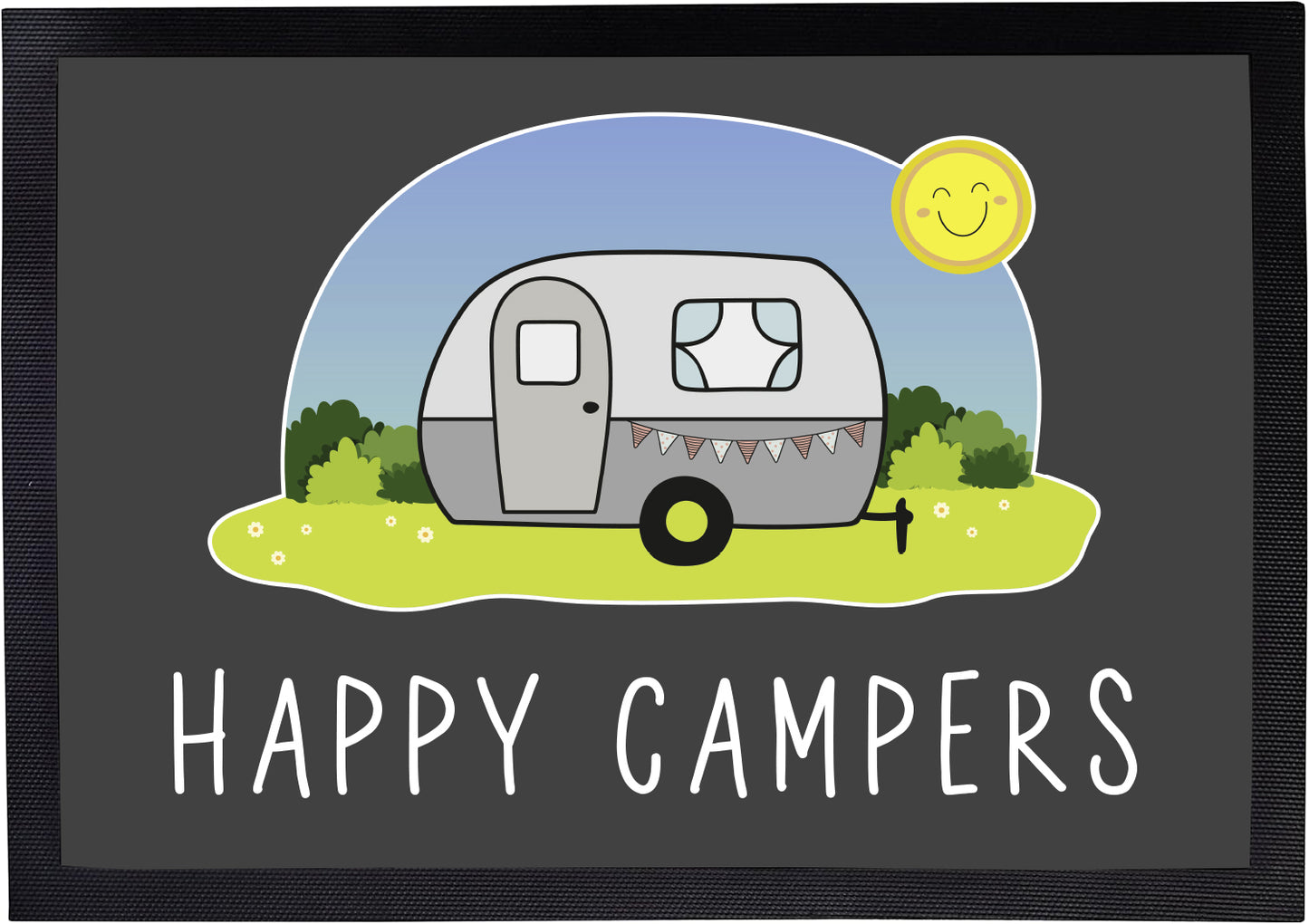 Fußmatte 'Happy Campers' | 35x50 cm, 40x60 cm, 50x70 cm