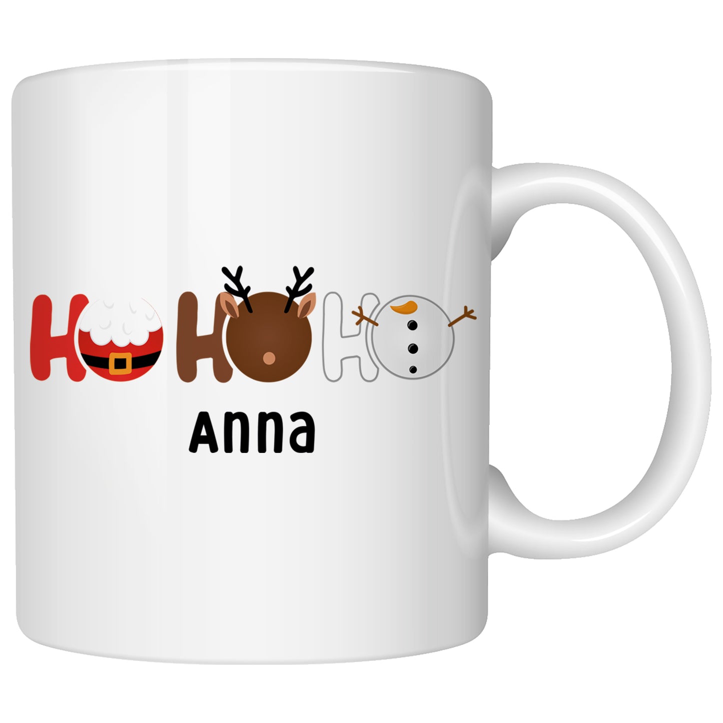 Keramik Tasse mit Name | Ho Ho Ho
