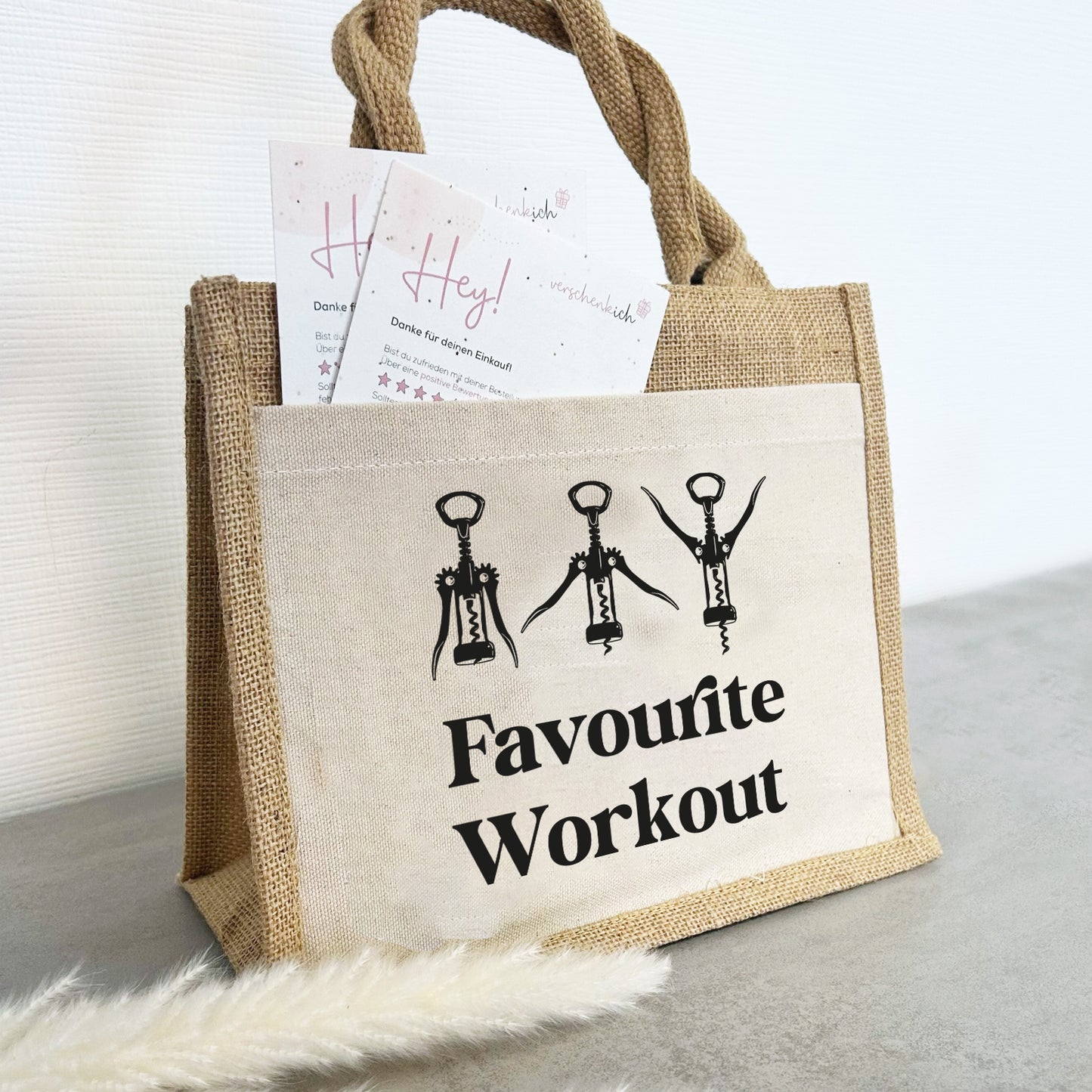 Jute Pocket Tasche | Favourite Workout