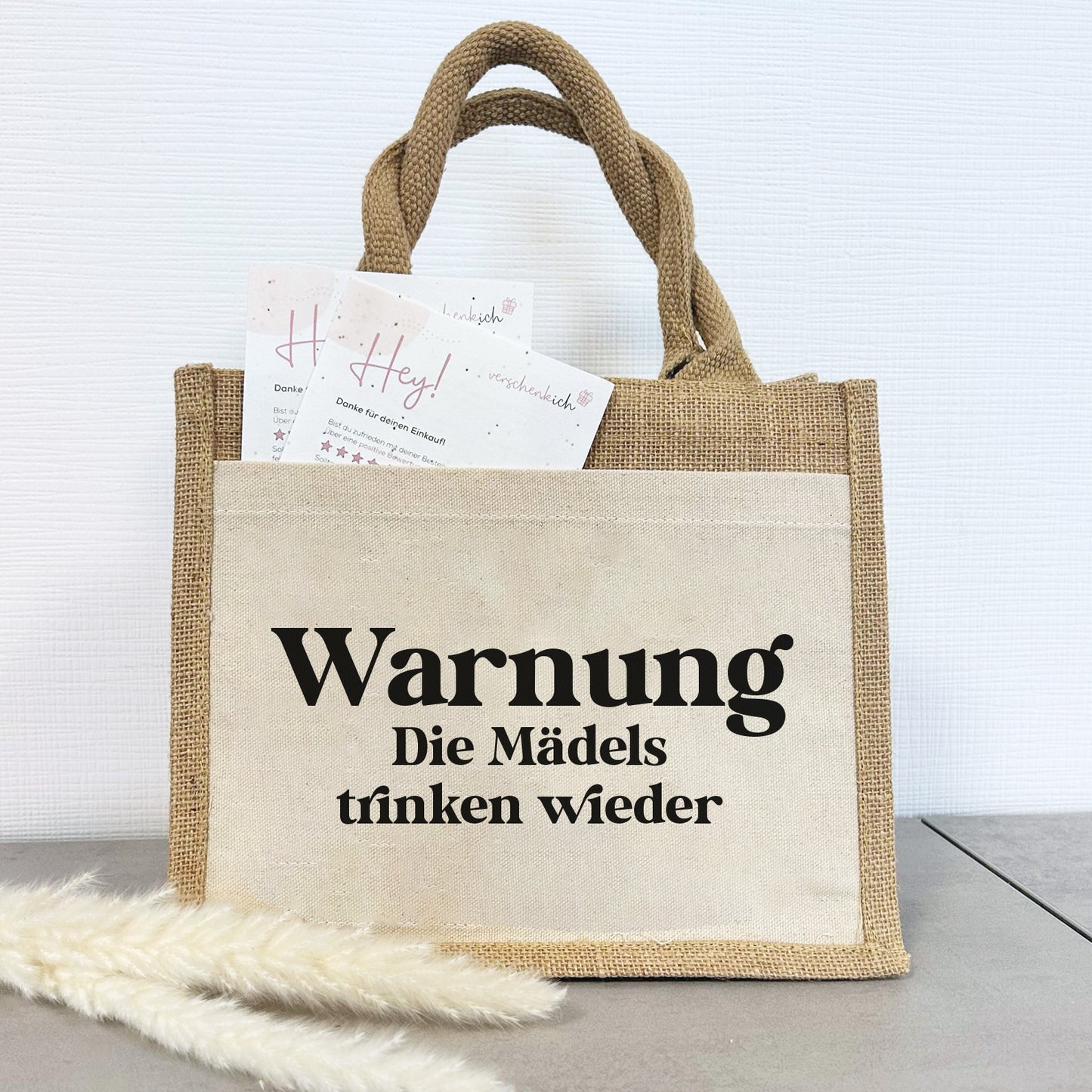 Jute Pocket Tasche | Die Mädels trinken wieder
