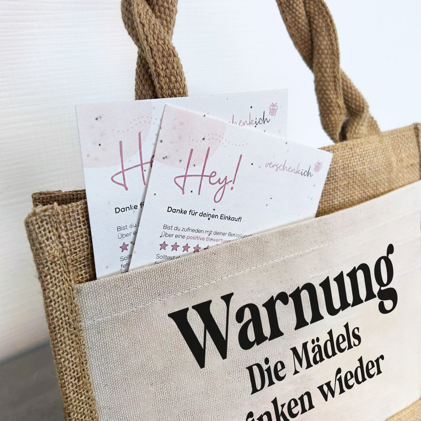 Jute Pocket Tasche | Die Mädels trinken wieder