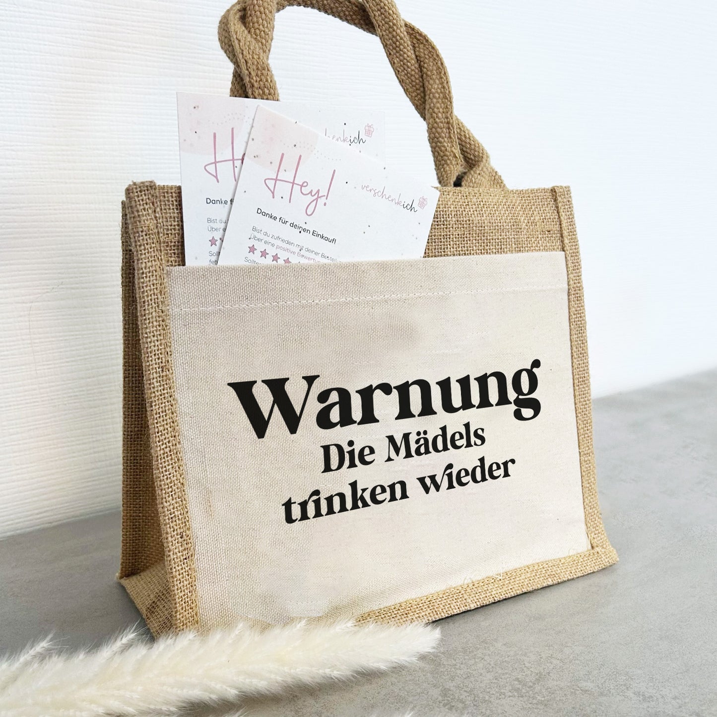 Jute Pocket Tasche | Die Mädels trinken wieder