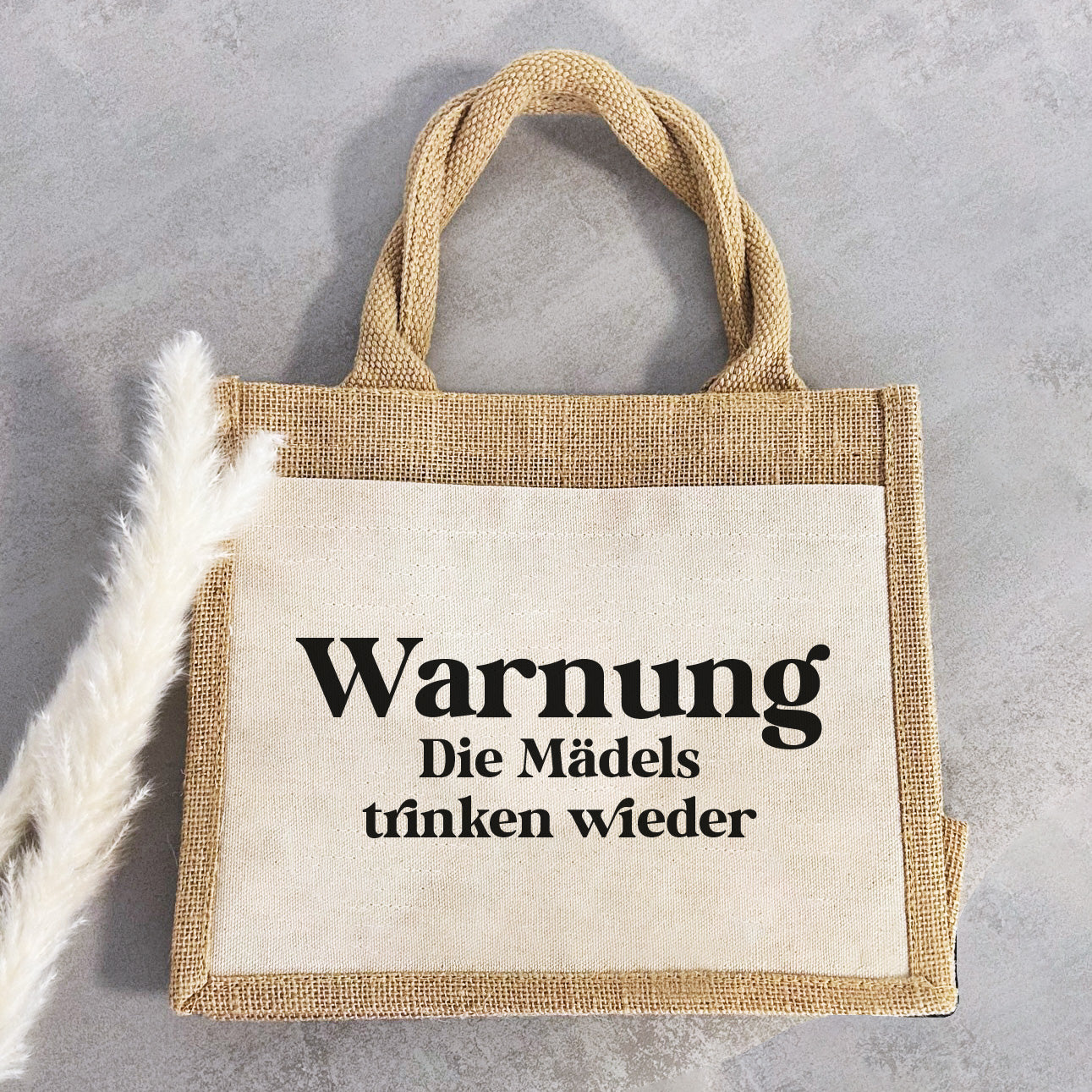 Jute Pocket Tasche | Die Mädels trinken wieder