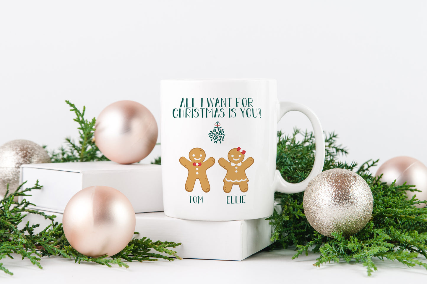 Keramik Tasse mit Name | Lebkuchen Paar