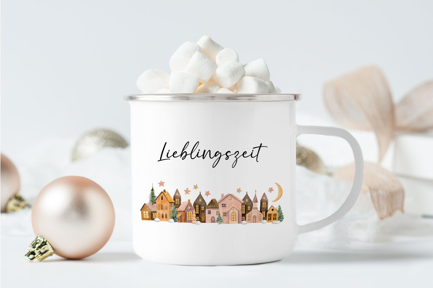 Emaille Tasse | Lieblingszeit