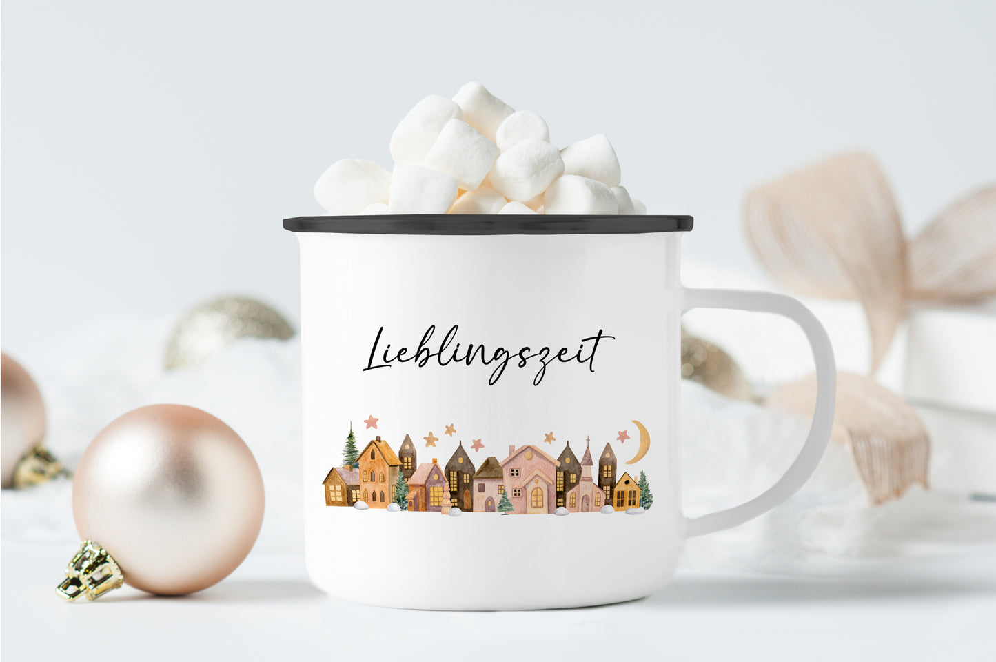 Emaille Tasse | Lieblingszeit