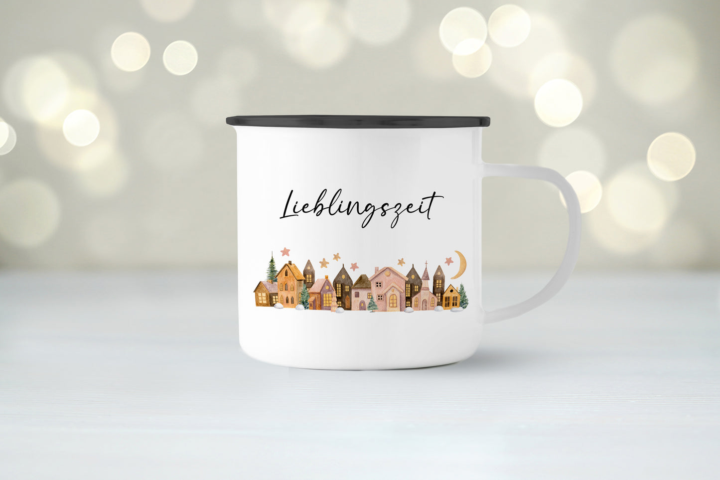 Emaille Tasse | Lieblingszeit