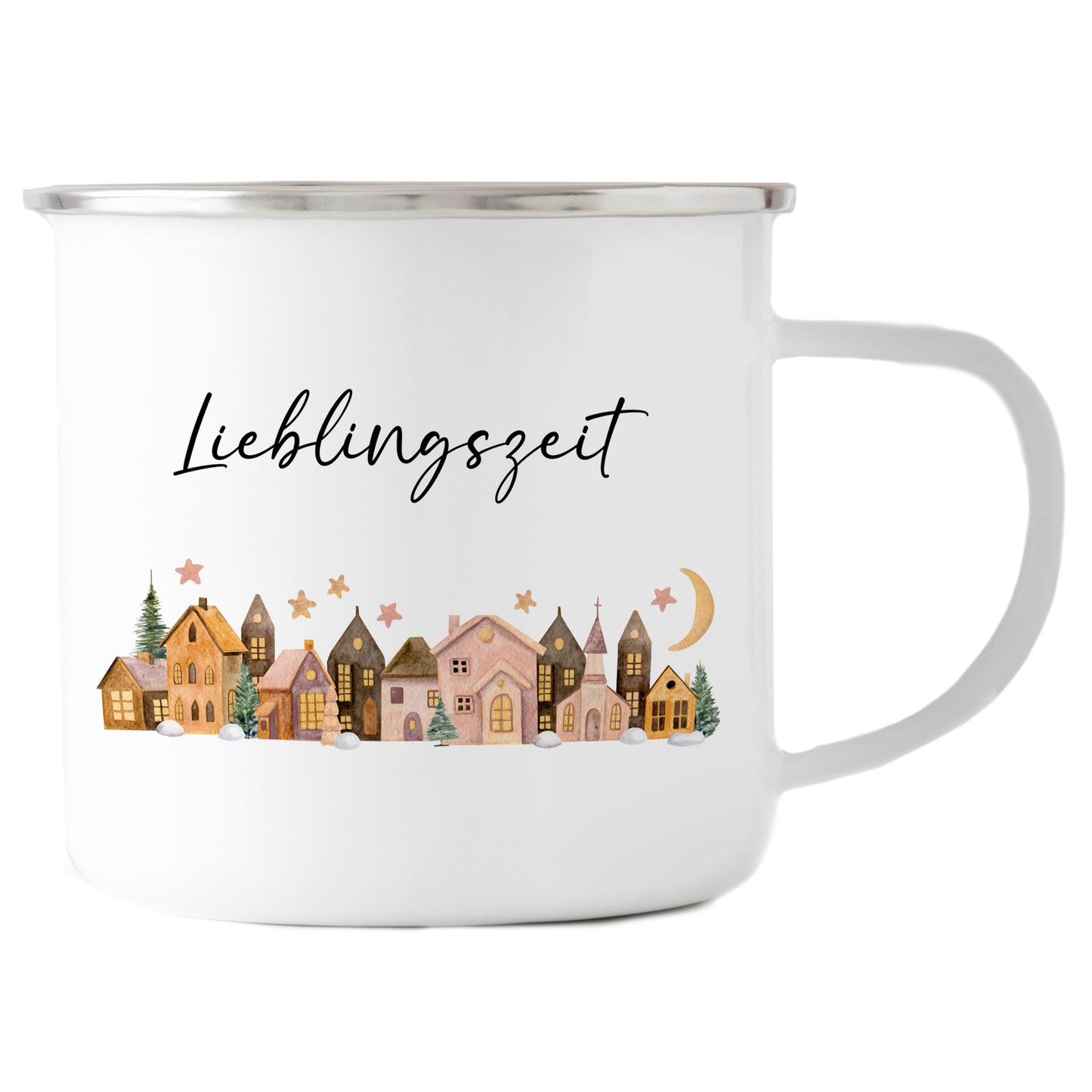 Emaille Tasse | Lieblingszeit