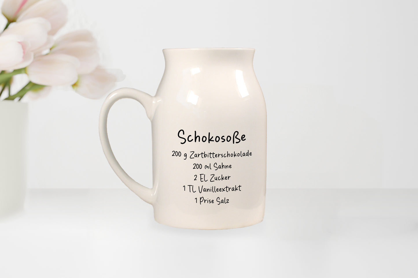 Keramik Kännchen | 500 ml | Schokosoße + Vanillesoße