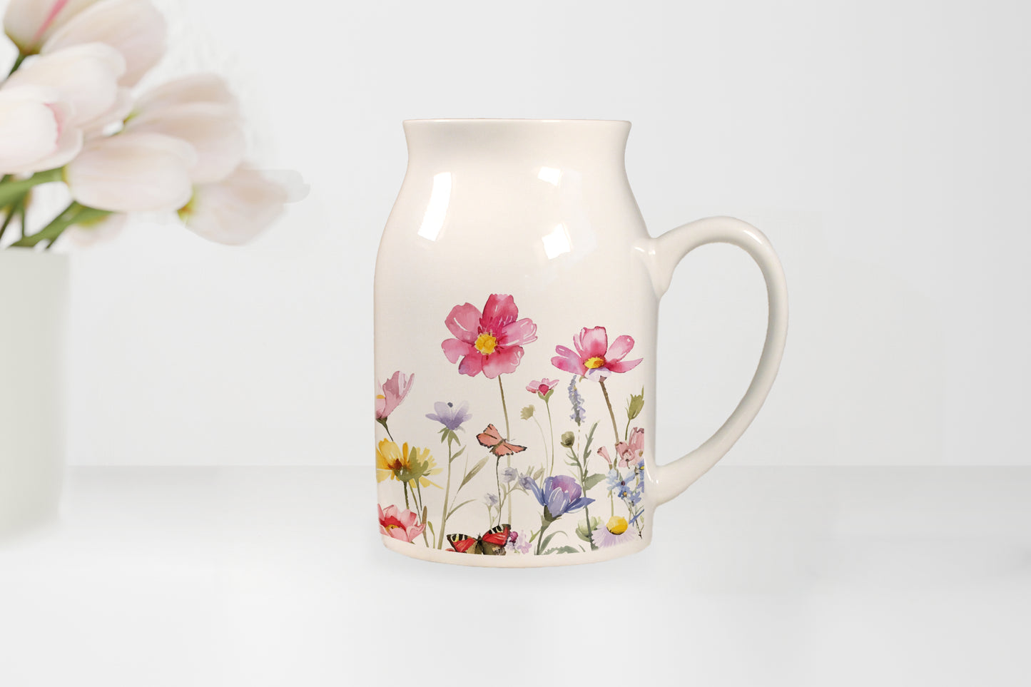 Keramik Kännchen | 500 ml | Blumen