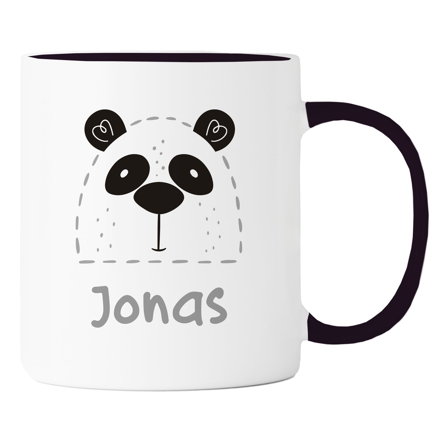 Keramik Tasse mit Name | Panda