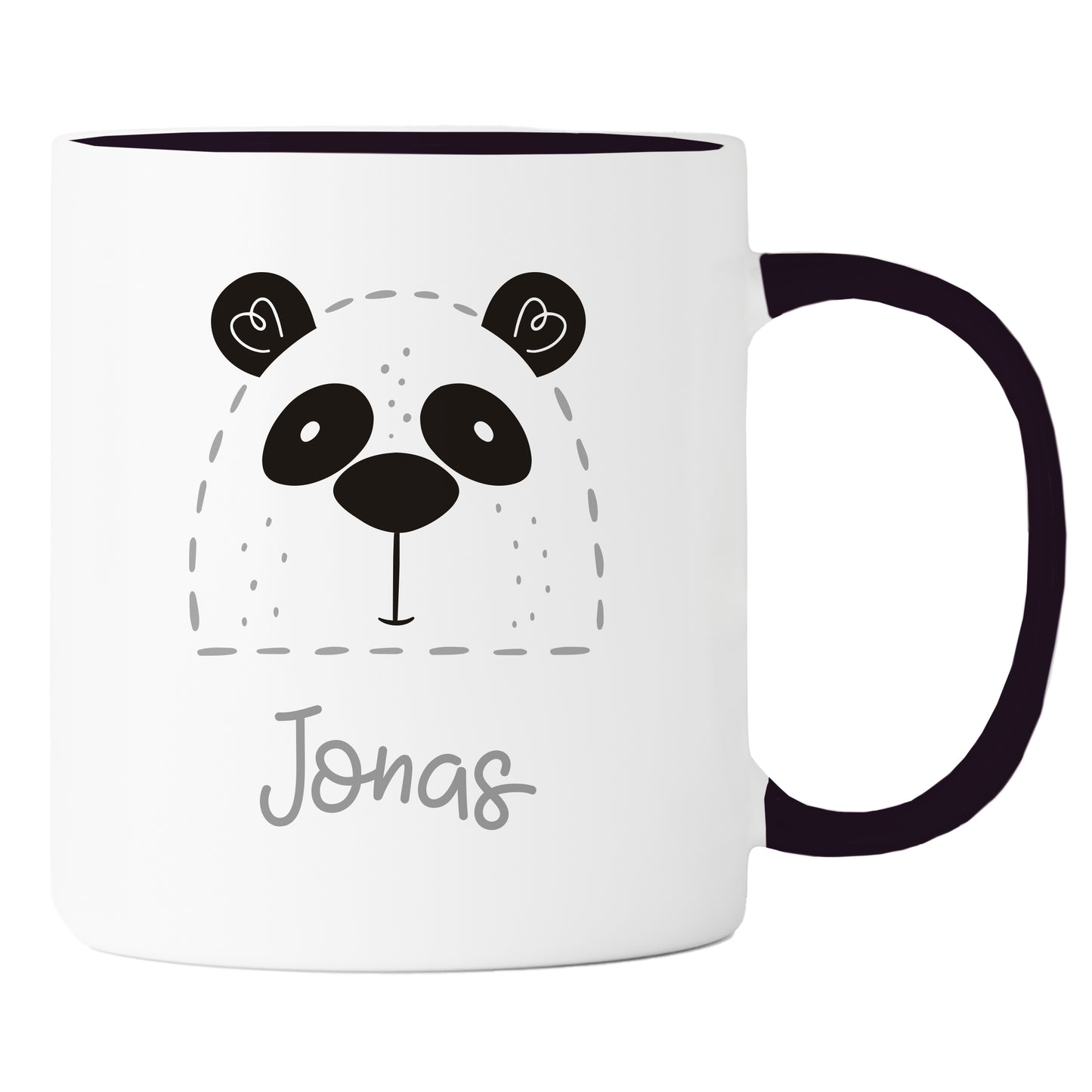 Keramik Tasse mit Name | Panda