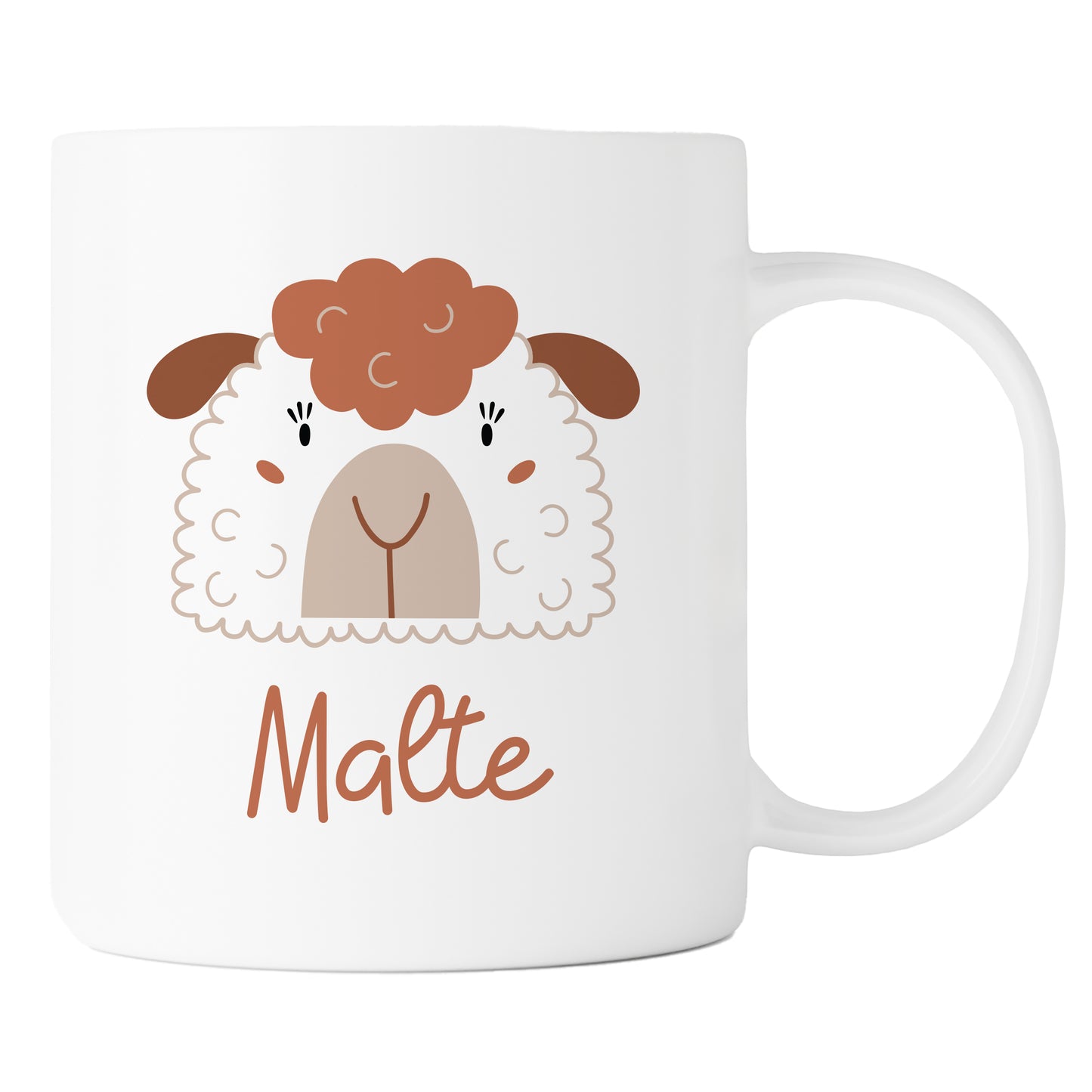 Keramik Tasse mit Name | Schaf