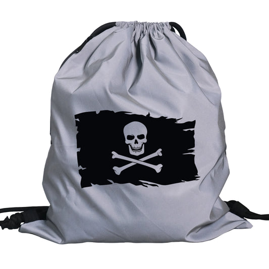 Turnbeutel reflektierend | Piratenflagge