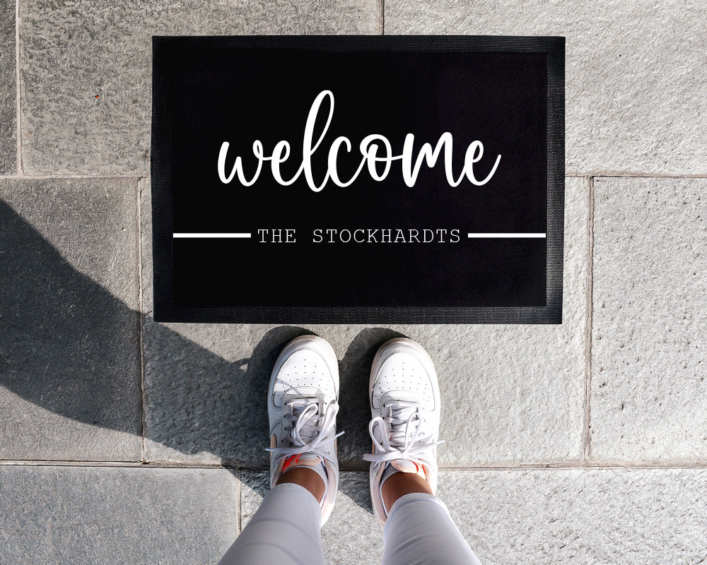 Fußmatte mit Name | Welcome