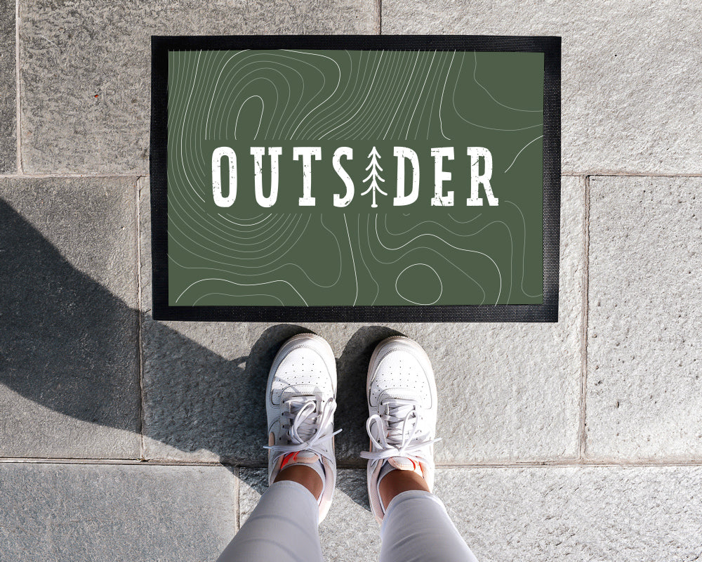 Fußmatte 'Outsider' Design 1 | 35x50 cm, 40x60 cm, 50x70 cm - verschenkich.de