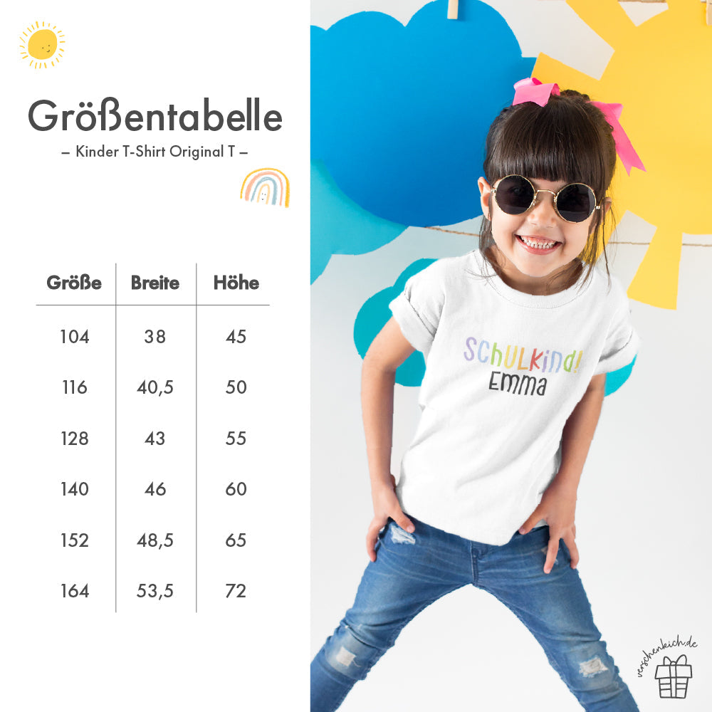 T-Shirt Kinder | Bio-Baumwolle | Schulkind | Rakete