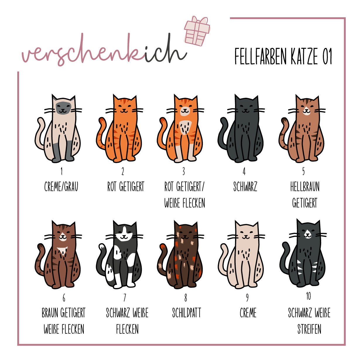 Katze | Best Cat | Kaffee Tasse personalisiert | Katzenname | individuell Fellfarbe + Tassenfarbe | Geschenk | Katzenliebhaber | Stubentiger - verschenkich.de