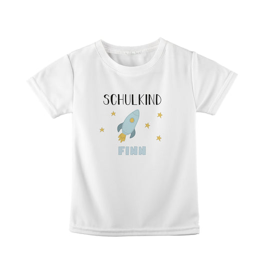 T-Shirt Kinder | Bio-Baumwolle | Schulkind | Rakete