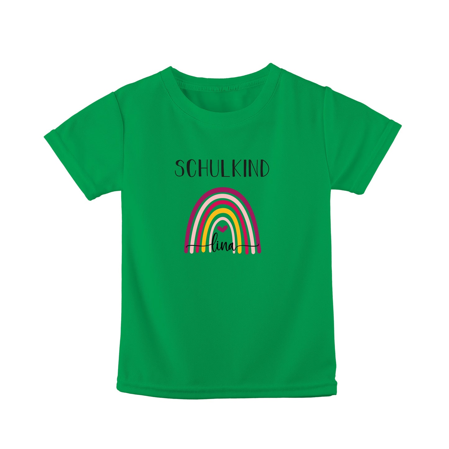 T-Shirt Kinder | Bio-Baumwolle | Schulkind | Regenbogen bunt