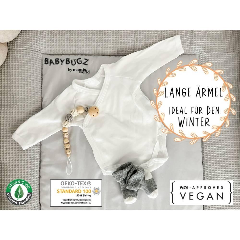 Personalisierter Baby Body mit eigenen Namen oder Wunschname - Motiv: Blau - verschenkich.de