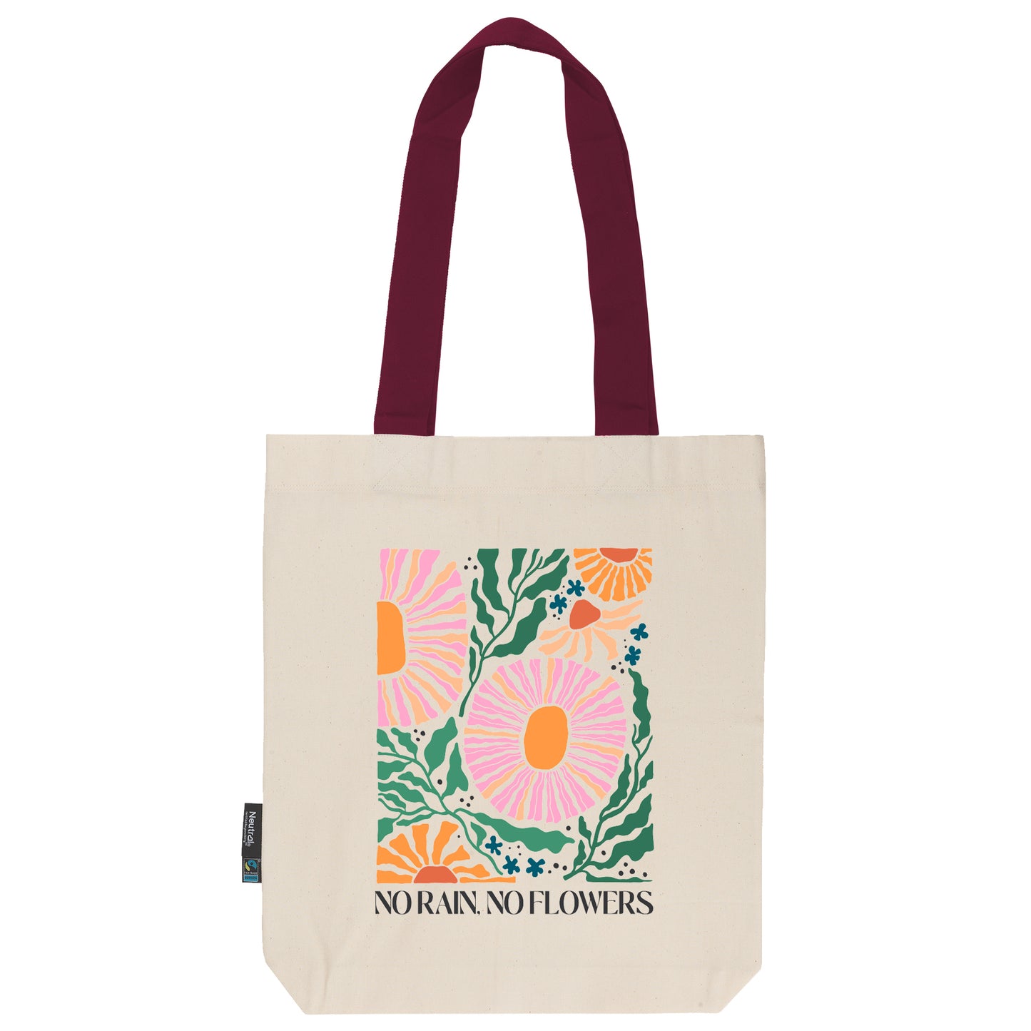Twill Bag aus Bio- Baumwolle | Floral 11 | no rain no flowers - verschenkich.de