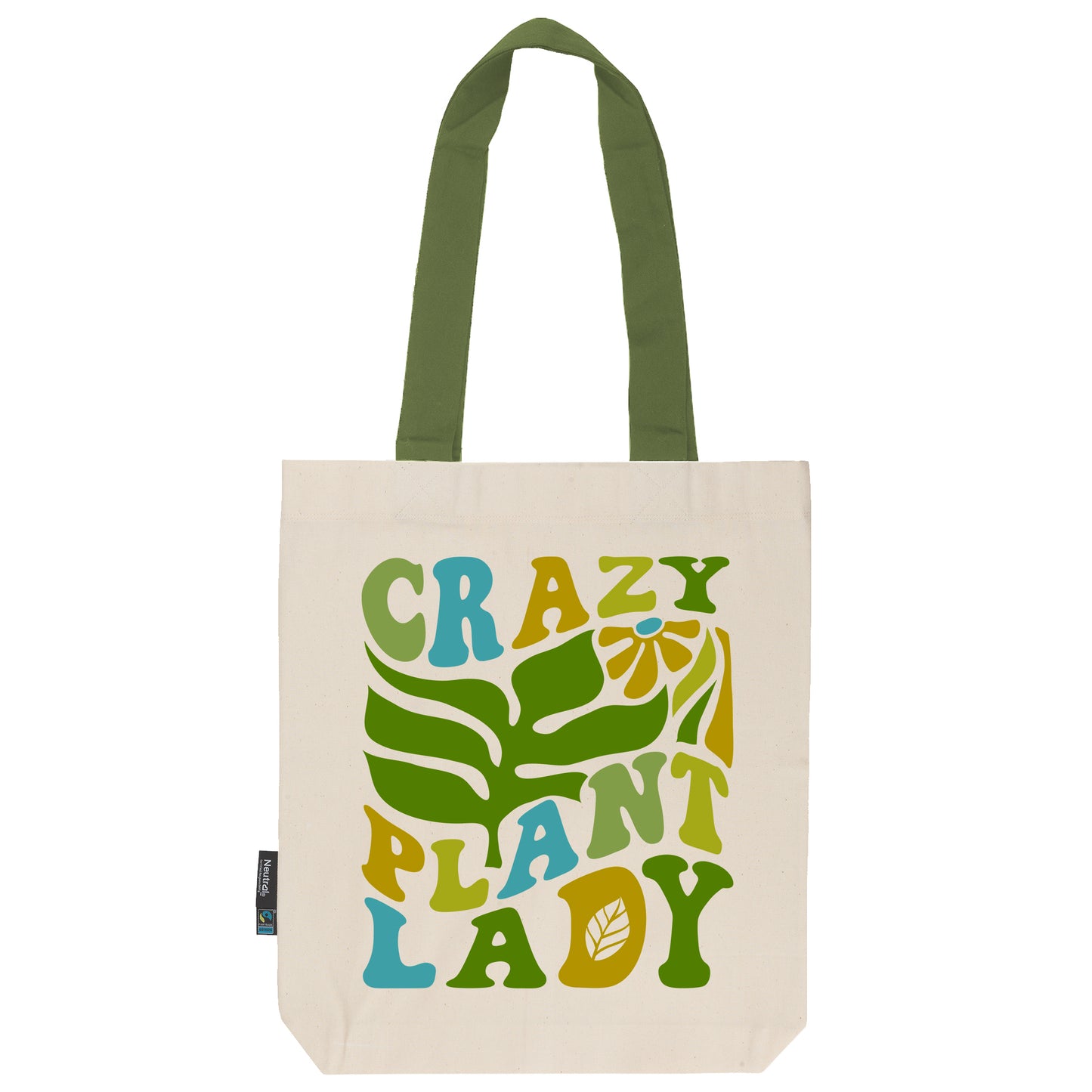 Twill Bag aus Bio- Baumwolle | Floral 12 | Crazy Plant Lady - verschenkich.de