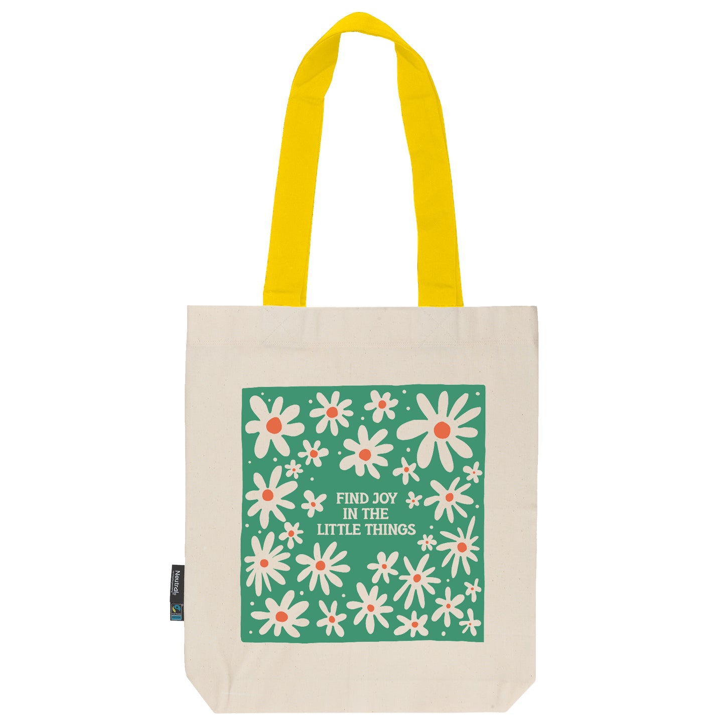 Twill Bag aus Bio- Baumwolle | Floral 4 | Find Joy - verschenkich.de