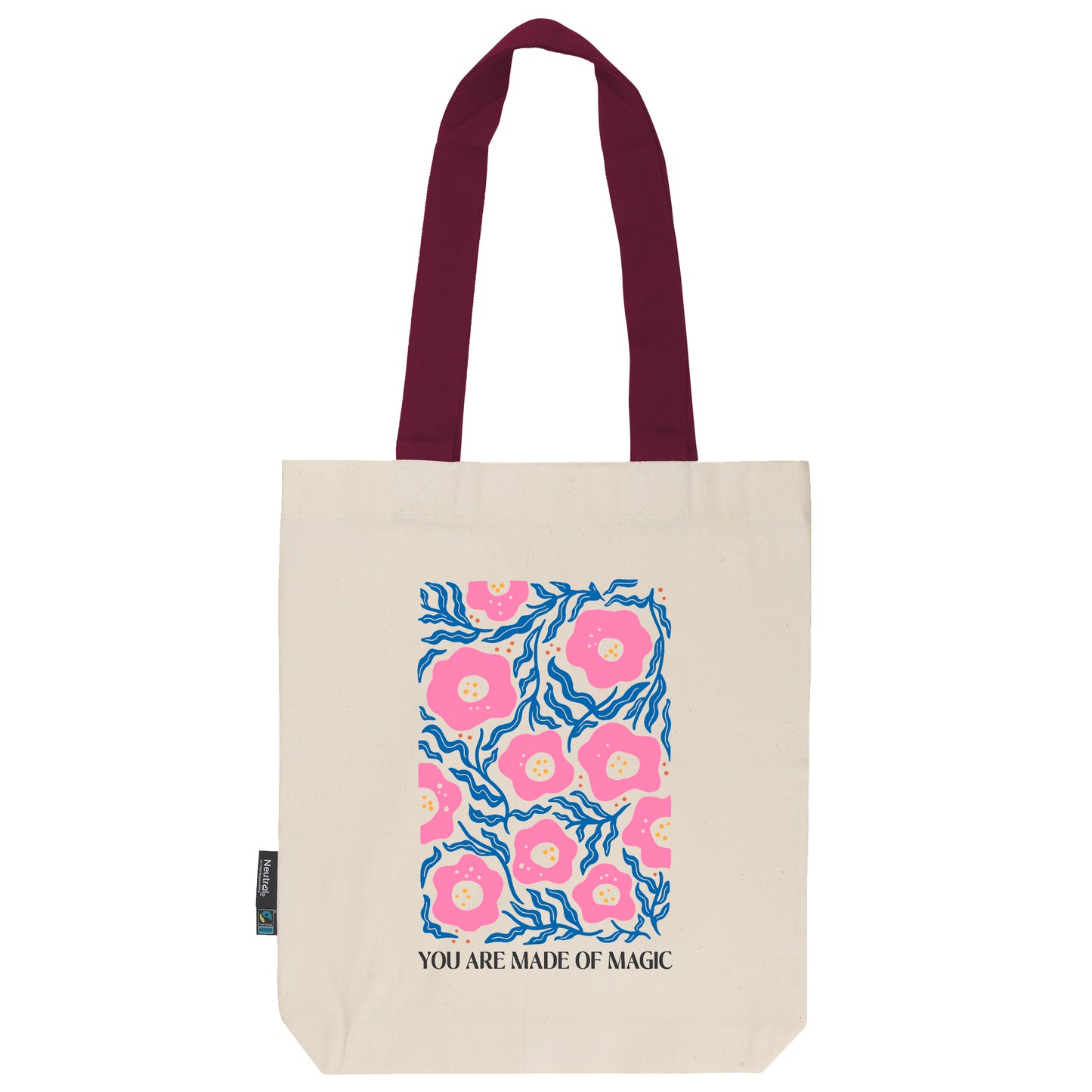 Twill Bag aus Bio- Baumwolle | Floral 5 | You are made of magic - verschenkich.de