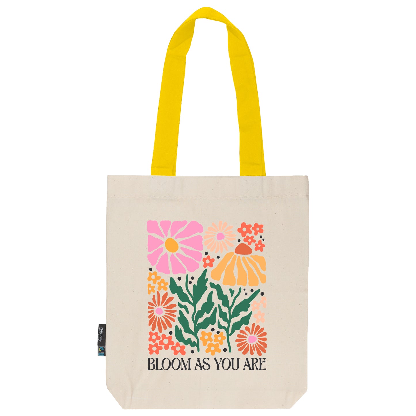 Twill Bag aus Bio- Baumwolle | Floral 6 | Bloom as you are - verschenkich.de