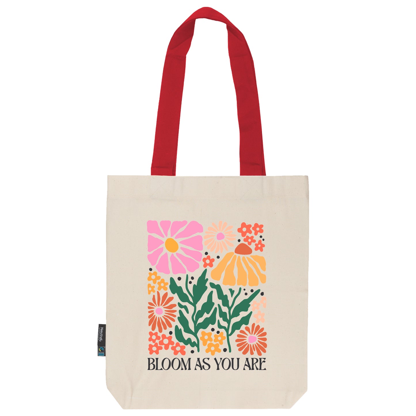 Twill Bag aus Bio- Baumwolle | Floral 6 | Bloom as you are - verschenkich.de