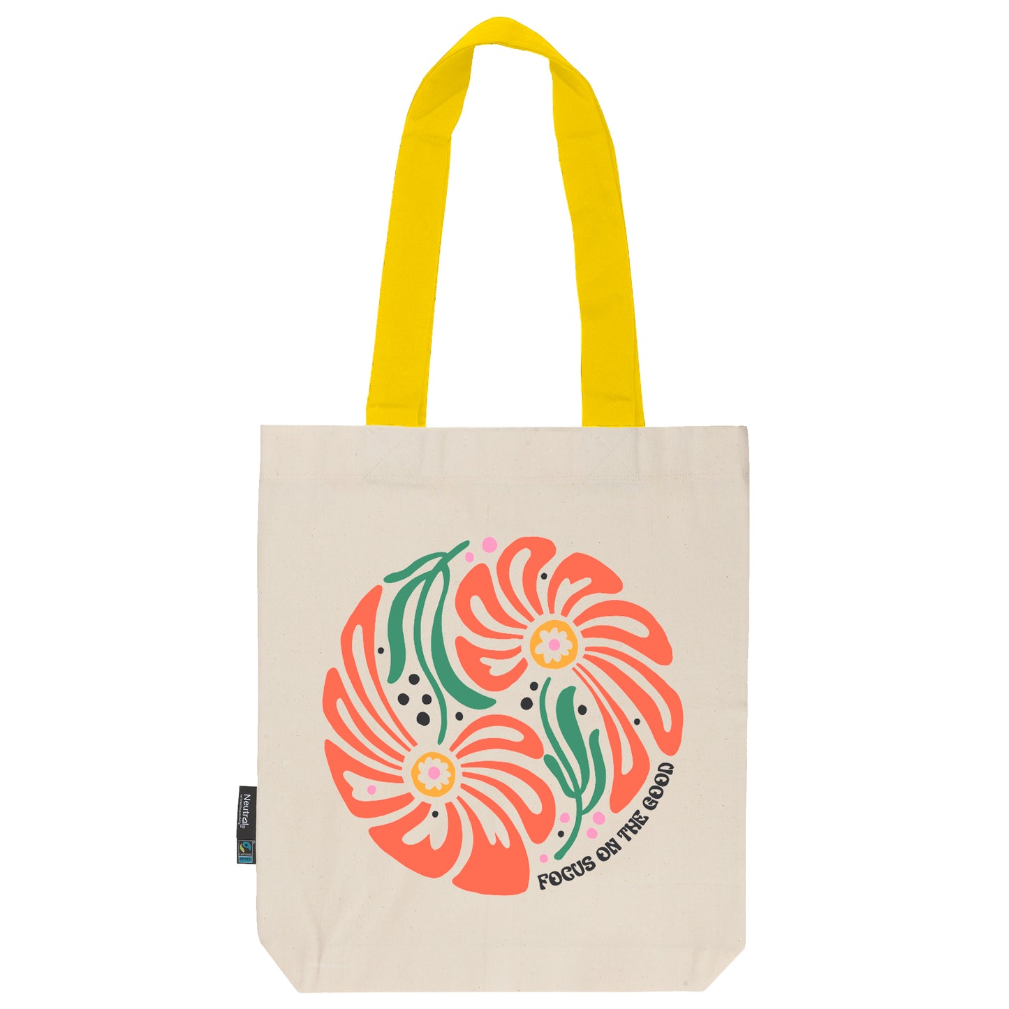 Twill Bag aus Bio- Baumwolle | Floral 7 | Focus on the Good - verschenkich.de
