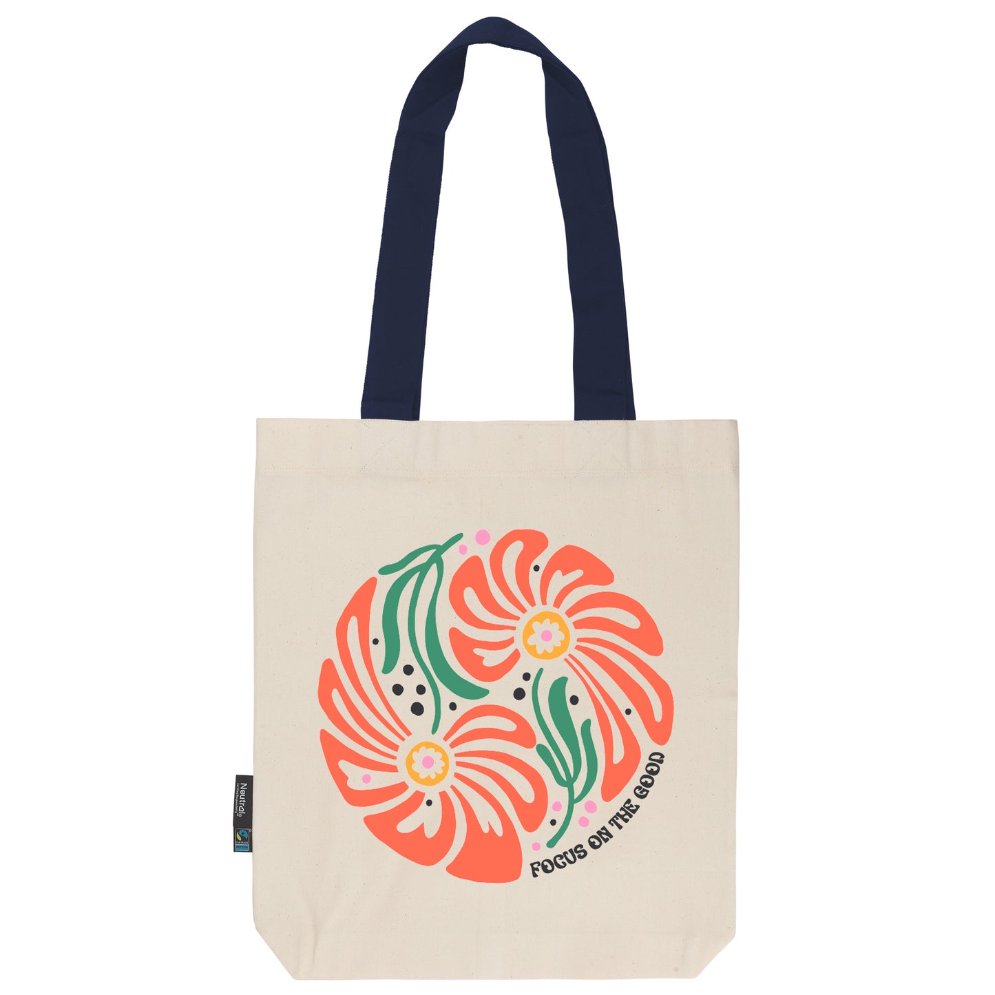 Twill Bag aus Bio- Baumwolle | Floral 7 | Focus on the Good - verschenkich.de