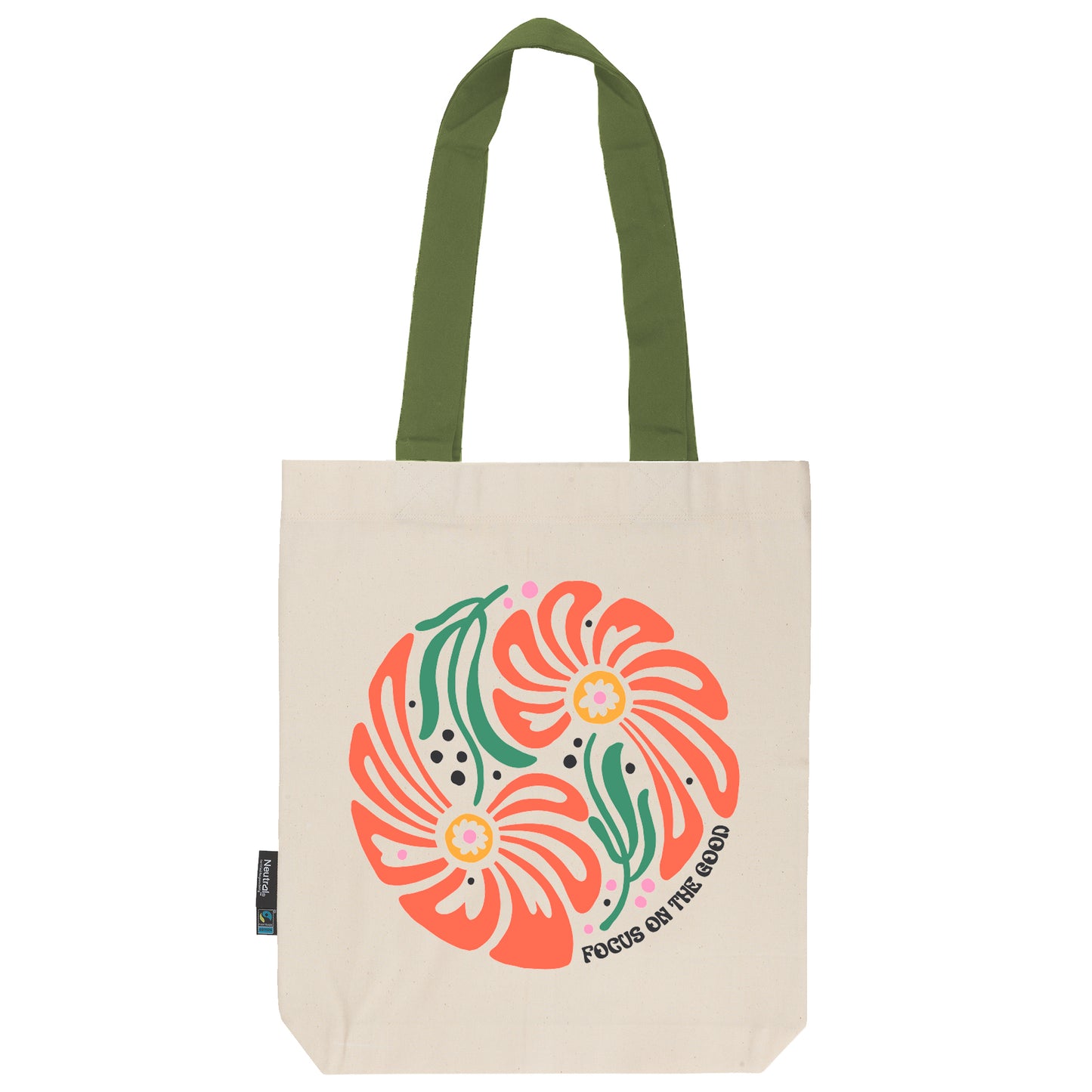 Twill Bag aus Bio- Baumwolle | Floral 7 | Focus on the Good - verschenkich.de