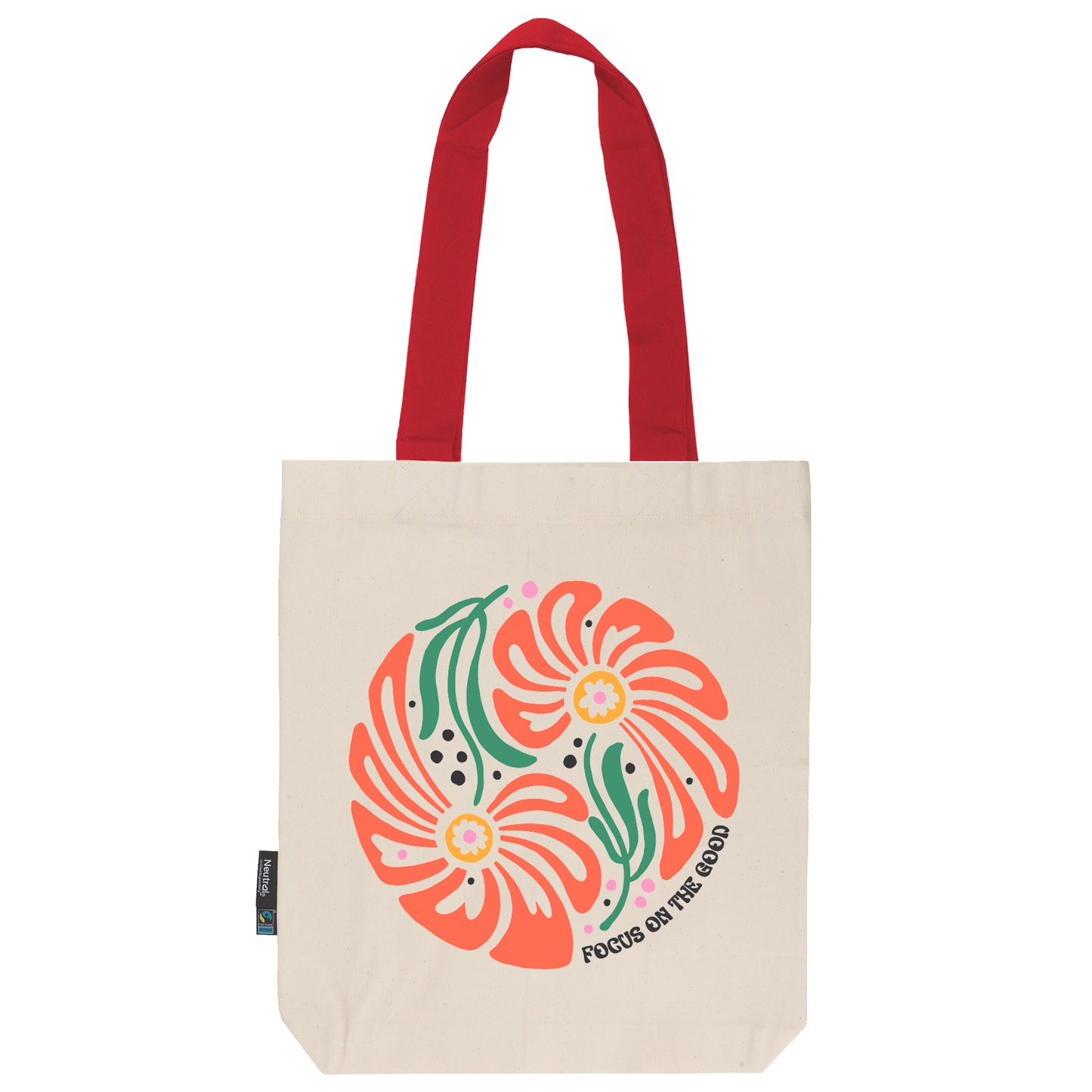 Twill Bag aus Bio- Baumwolle | Floral 7 | Focus on the Good - verschenkich.de