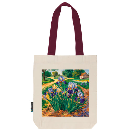 Twill Bag aus Bio- Baumwolle | Gemälde 2 | Iris am Wegesrand