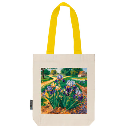 Twill Bag aus Bio- Baumwolle | Gemälde 2 | Iris am Wegesrand