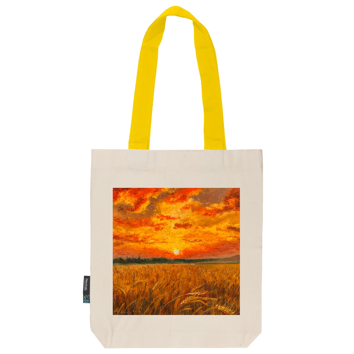Twill Bag aus Bio- Baumwolle | Gemälde 3 | Sonnenuntergang