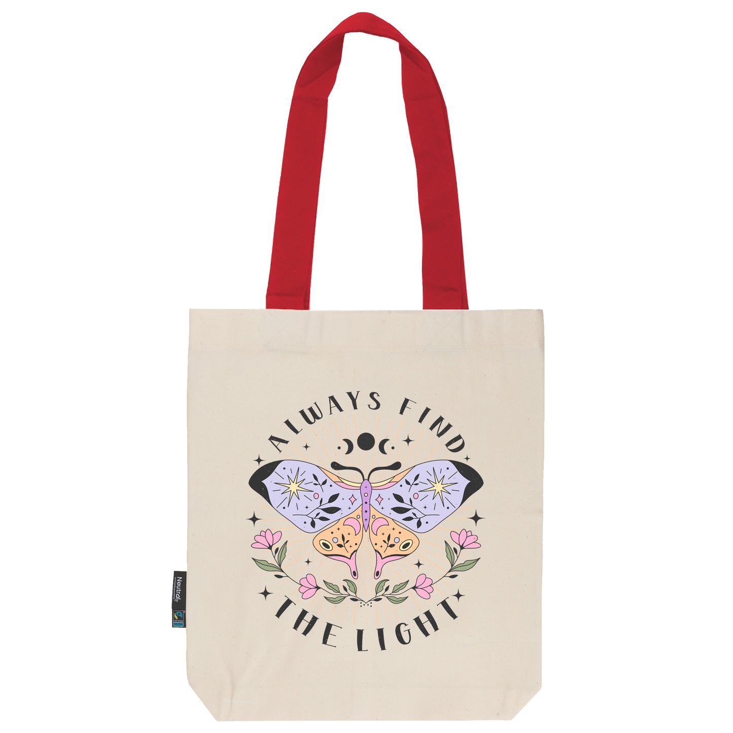 Twill Bag aus Bio- Baumwolle | Butterfly 3 | Always find the light