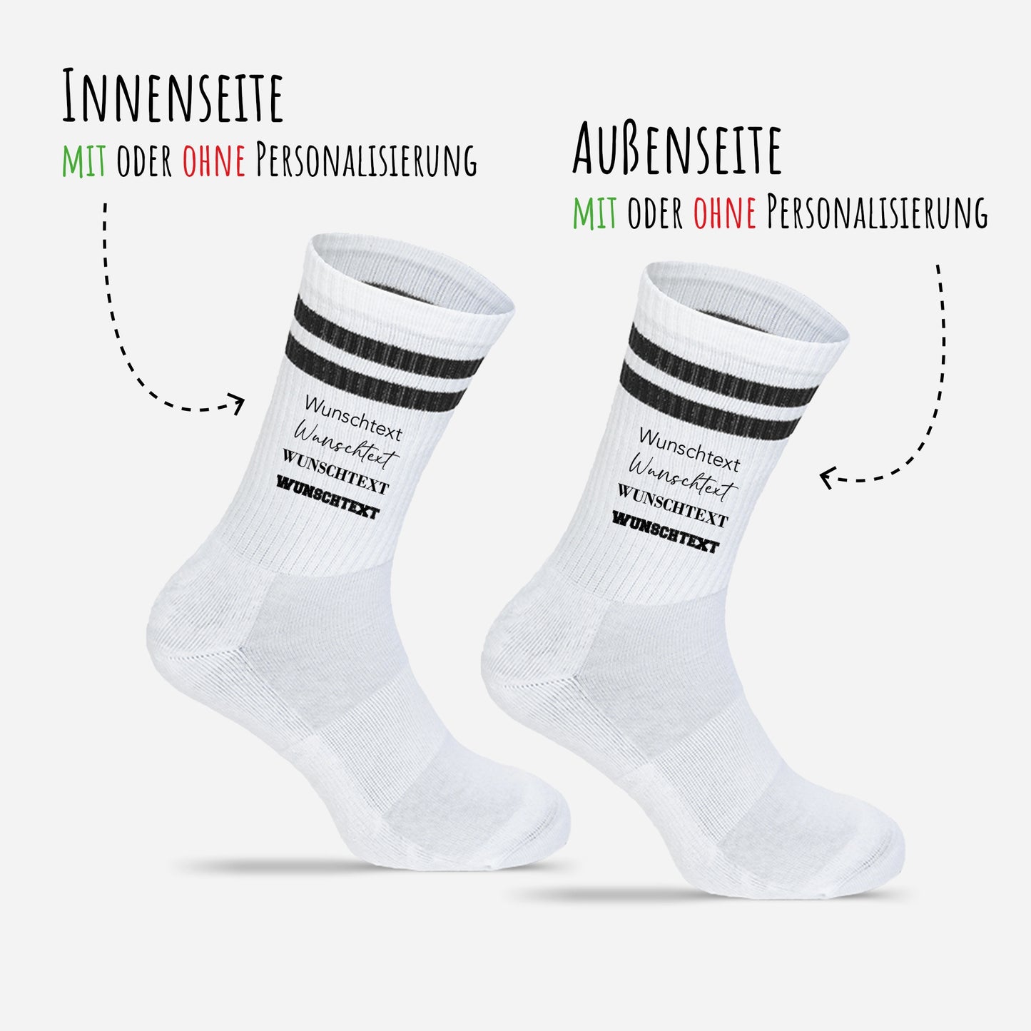 Socken individuell | Wunschtext